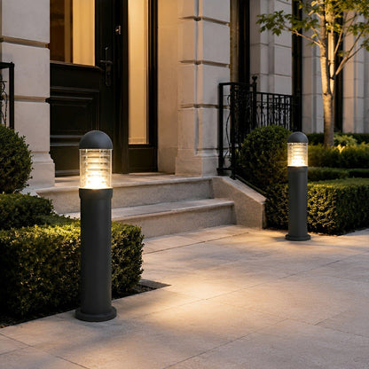 Waterproof Fence Patio Courtyard Park Yard Aluminum Pillar Post Column Lamp - Flyachilles