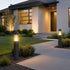 Waterproof Fence Patio Courtyard Park Yard Aluminum Pillar Post Column Lamp - Flyachilles