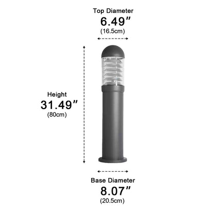 Waterproof Fence Patio Courtyard Park Yard Aluminum Pillar Post Column Lamp - Flyachilles