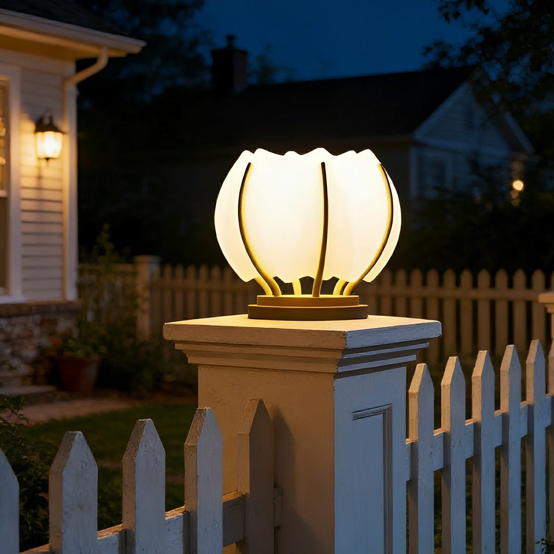 Waterproof Flower LED Outdoor Post Lights - Flyachilles