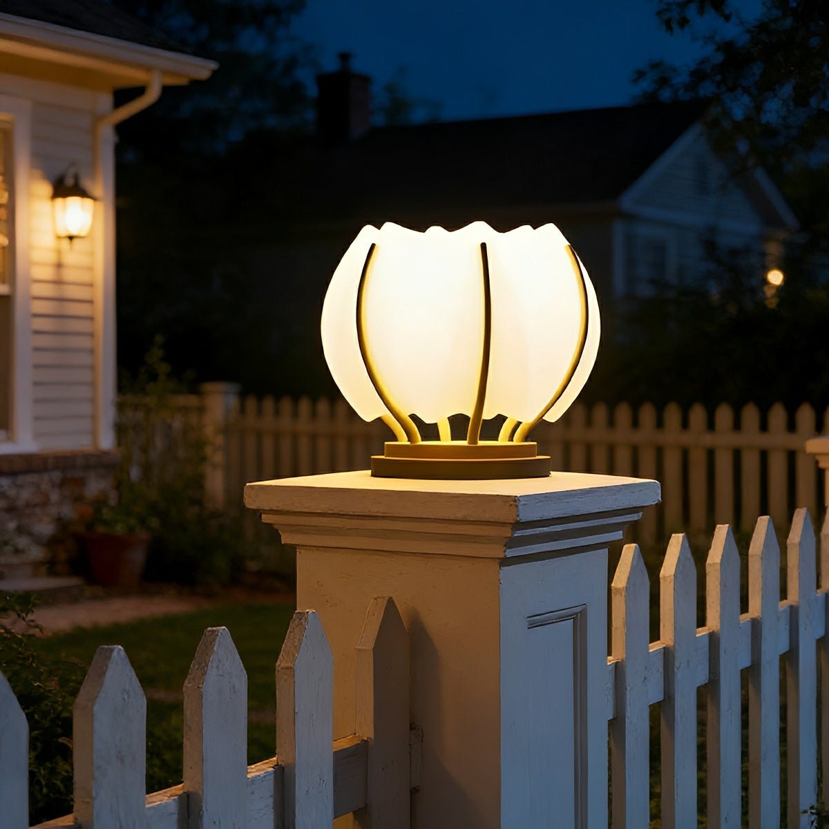 Waterproof Flower LED Outdoor Post Lights - Flyachilles