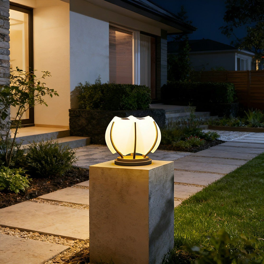 Waterproof Flower LED Outdoor Post Lights - Flyachilles