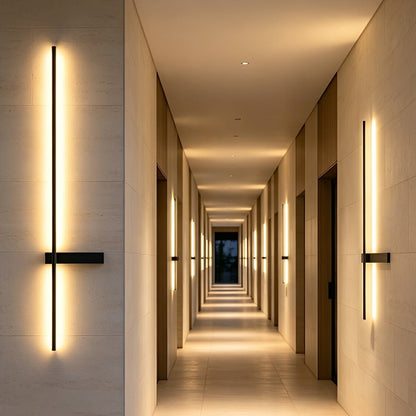 Waterproof Interlaced Line Strips Aluminum Metal Wall Sconce - Flyachilles