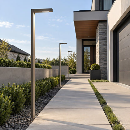 Waterproof LED Black Modern Column Outdoor Pole Street Light - Flyachilles