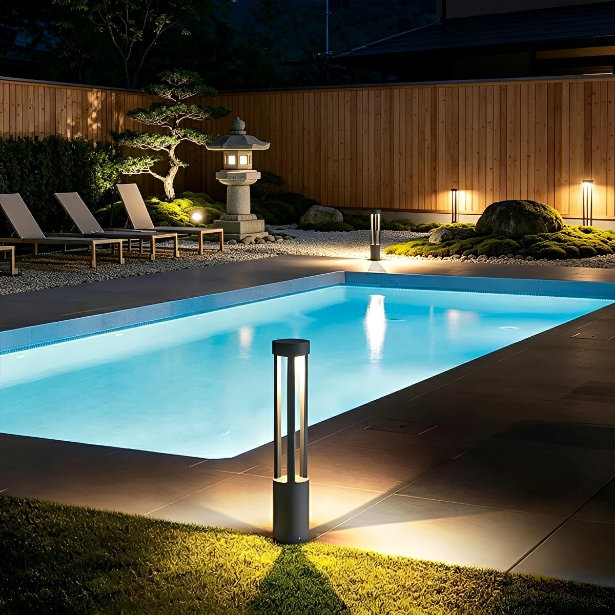 Waterproof LED High Pole Outdoor Post Light Pathway Lights - Flyachilles