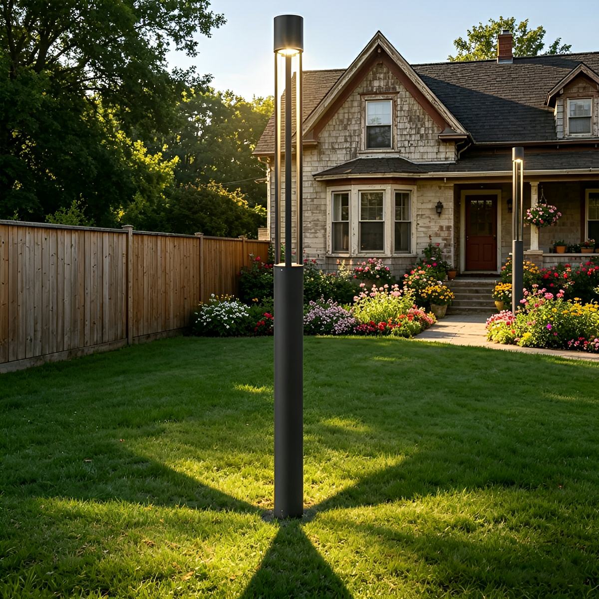 Waterproof LED High Pole Outdoor Post Light Pathway Lights - Flyachilles