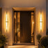 Waterproof Luxury Diamond Leaf Textured Glass Outdoor Wall Light - Flyachilles