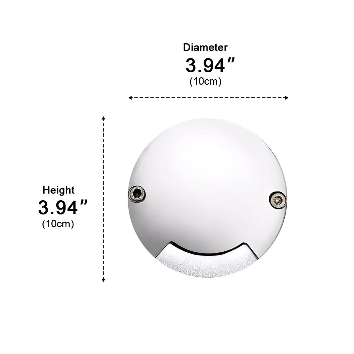 Waterproof Mdern Round LED Outdoor Step Lights Deck Stair Lights - Flyachilles