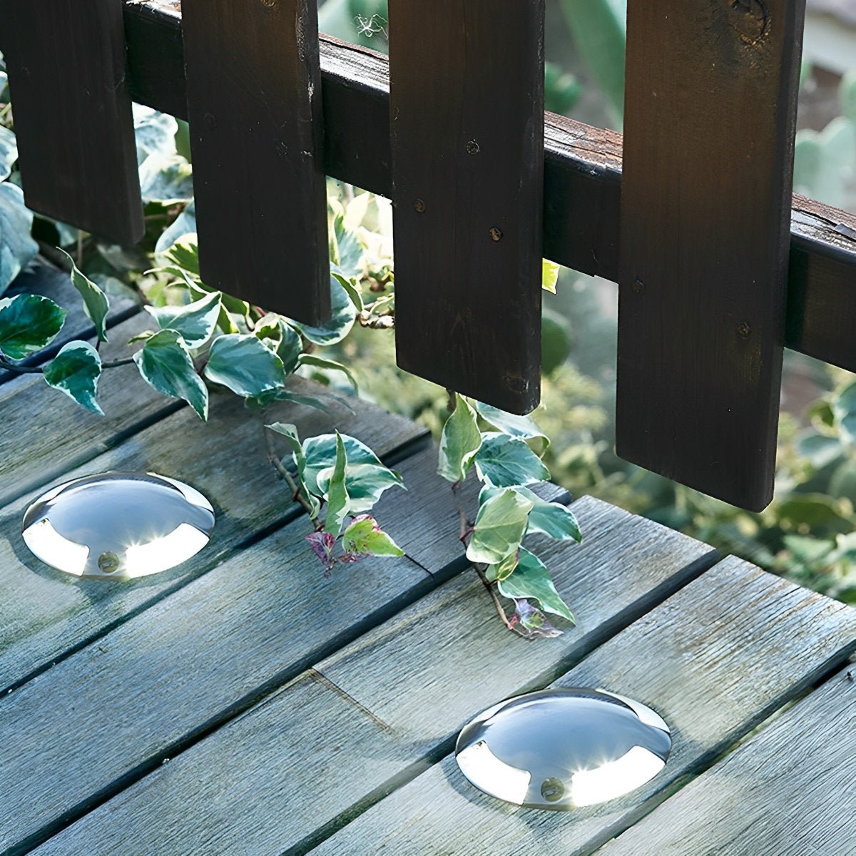 Waterproof Mdern Round LED Outdoor Step Lights Deck Stair Lights - Flyachilles