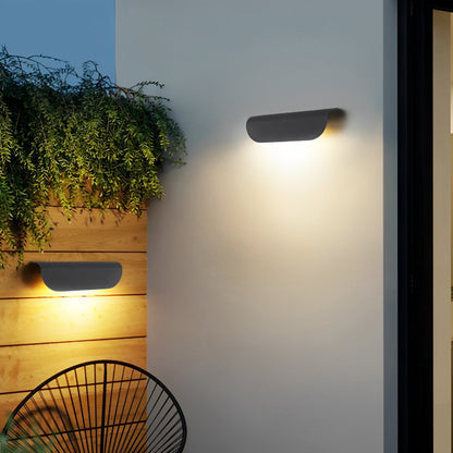 Waterproof Minimalist Arc - shaped LED Outdoor Wall Sconces - Flyachilles