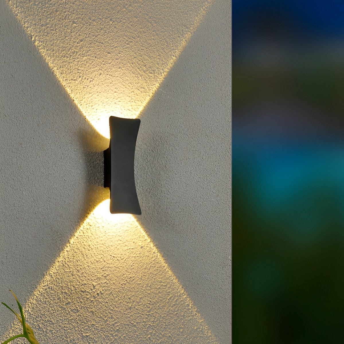 Waterproof Modern Arc Up and Down Outdoor Wall Light - Flyachilles
