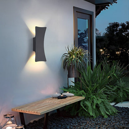 Waterproof Modern Arc Up and Down Outdoor Wall Light - Flyachilles