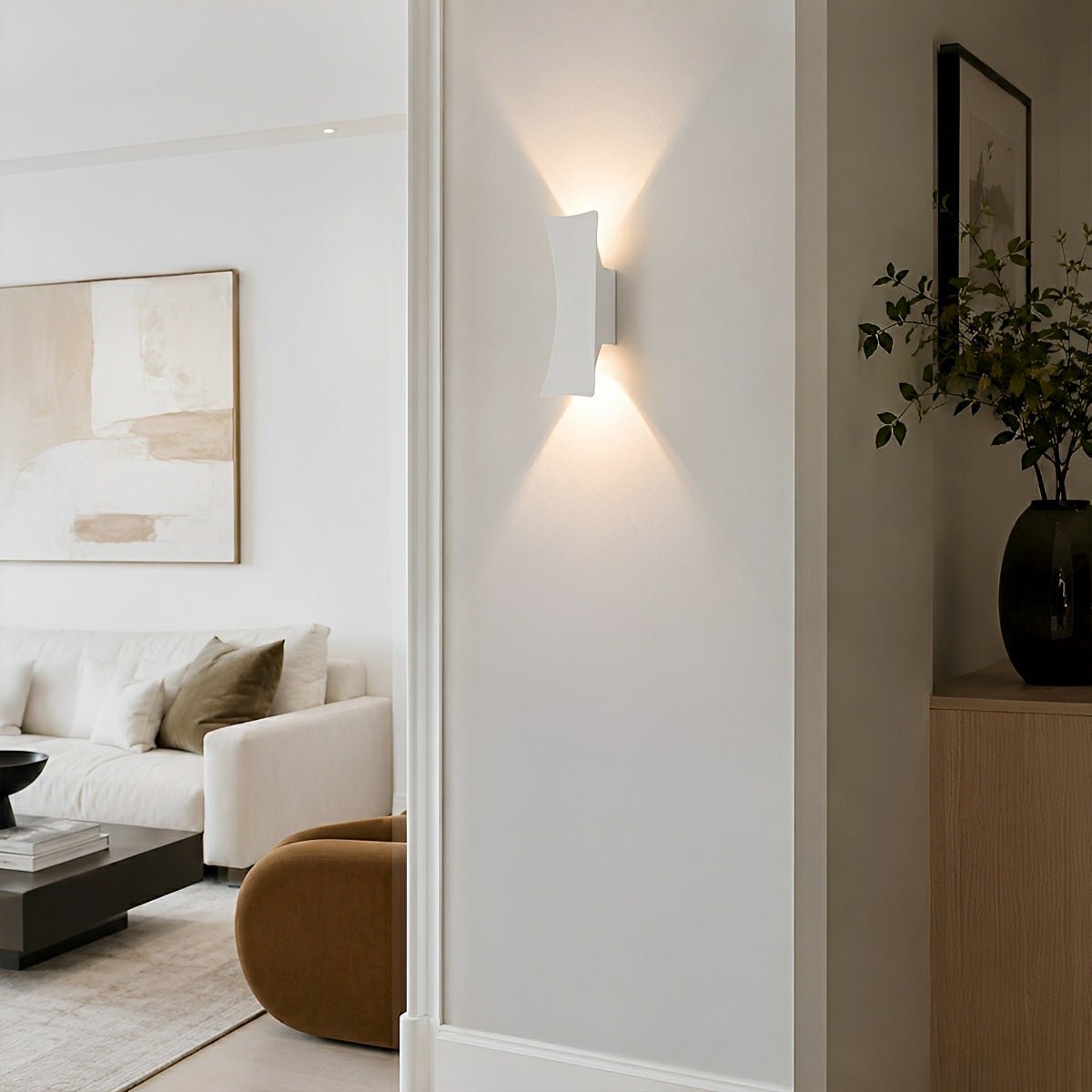 Waterproof Modern Arc Up and Down Outdoor Wall Light - Flyachilles