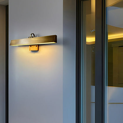 Waterproof Modern Copper Long Strip Outdoor Porch LED Wall Lights - Flyachilles