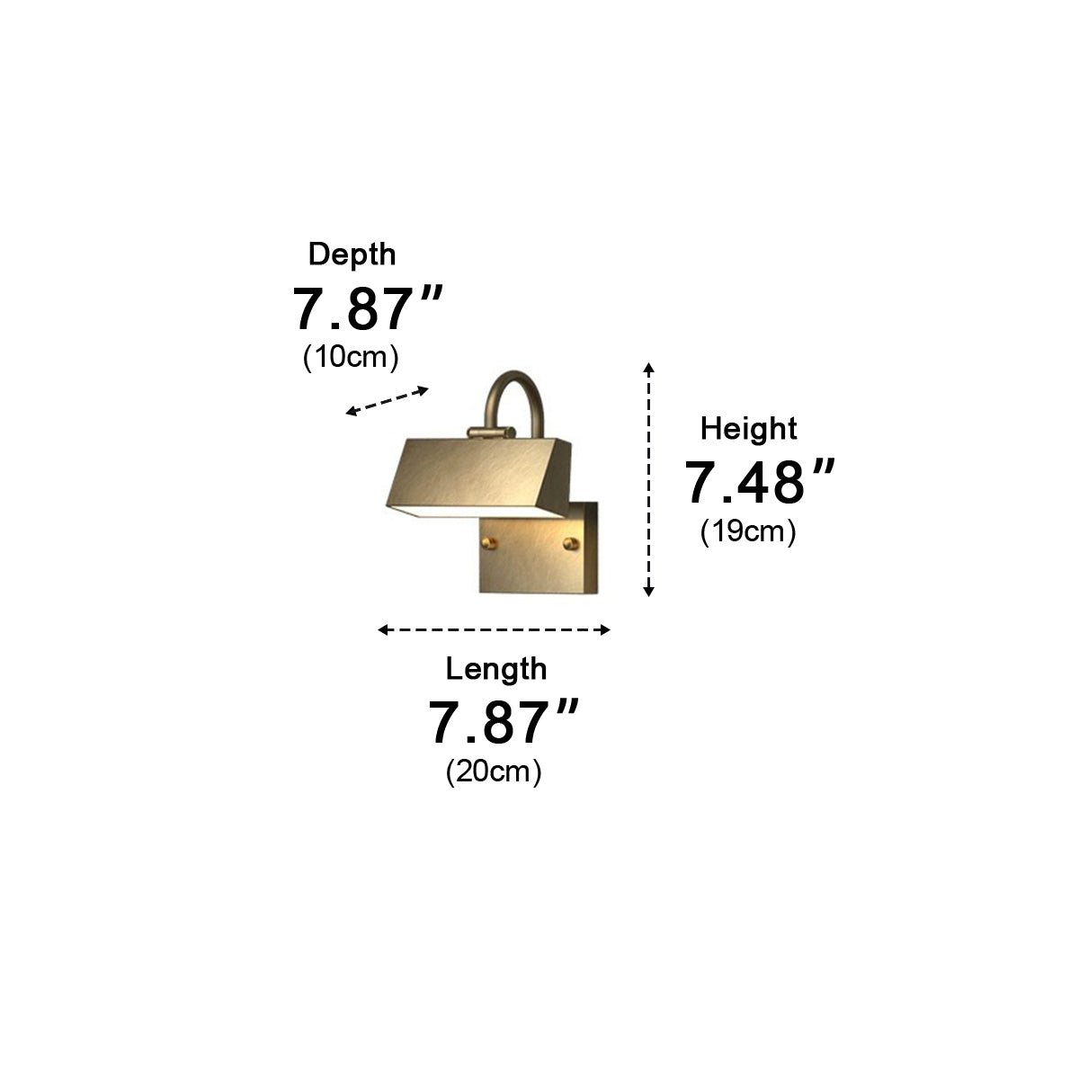 Waterproof Modern Copper Long Strip Outdoor Porch LED Wall Lights - Flyachilles