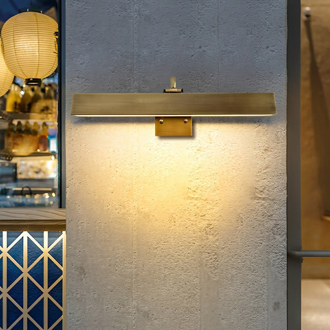 Waterproof Modern Copper Long Strip Outdoor Porch LED Wall Lights - Flyachilles