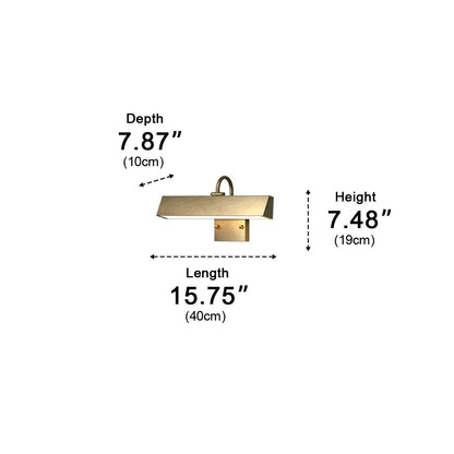 Waterproof Modern Copper Long Strip Outdoor Porch LED Wall Lights - Flyachilles