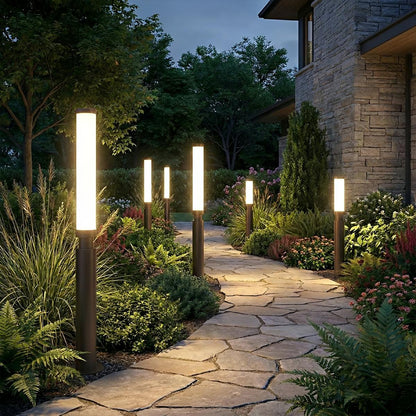 Waterproof Modern Cylinder Long Barrel Column Post Lights Pillar Lights - Flyachilles