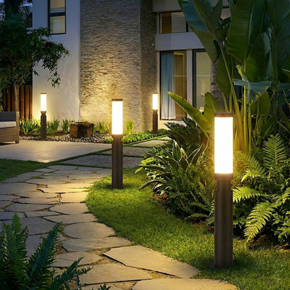 Waterproof Modern Cylinder Long Barrel Column Post Lights Pillar Lights - Flyachilles