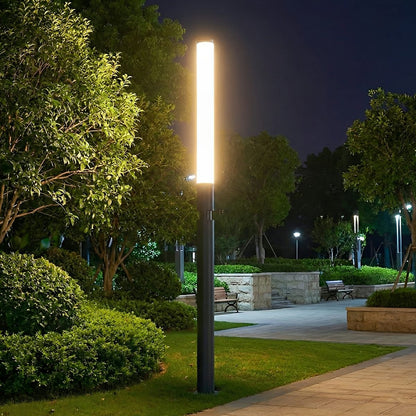 Waterproof Modern Cylinder Long Barrel Column Post Lights Pillar Lights - Flyachilles