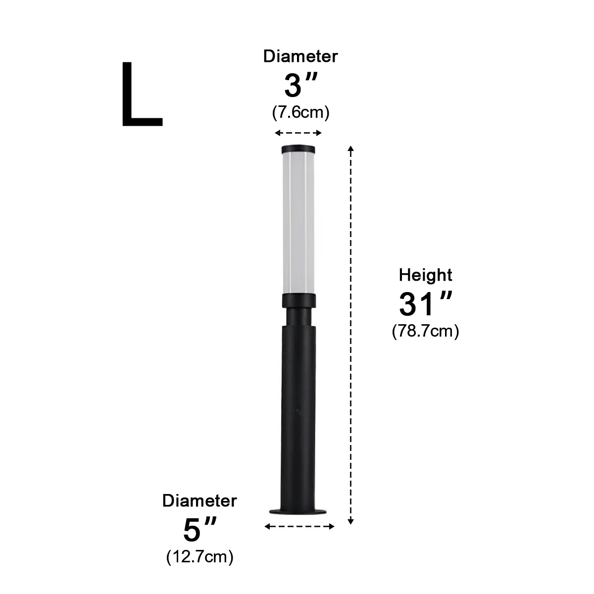 Waterproof Modern Cylinder Long Barrel Column Post Lights Pillar Lights - Flyachilles