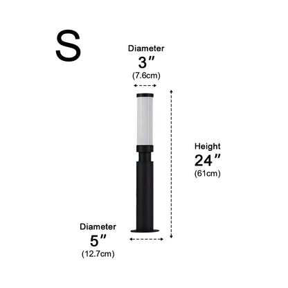 Waterproof Modern Cylinder Long Barrel Column Post Lights Pillar Lights - Flyachilles