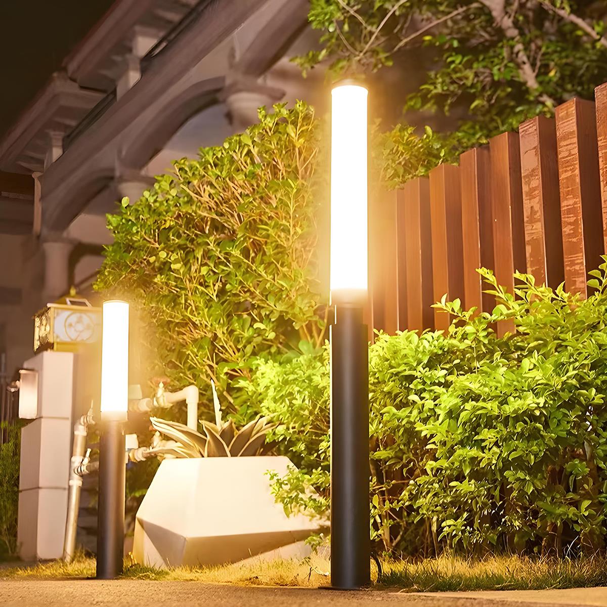 Waterproof Modern Cylinder Long Barrel Column Post Lights Pillar Lights - Flyachilles