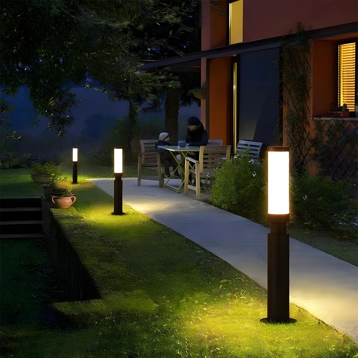Waterproof Modern Cylinder Long Barrel Column Post Lights Pillar Lights - Flyachilles