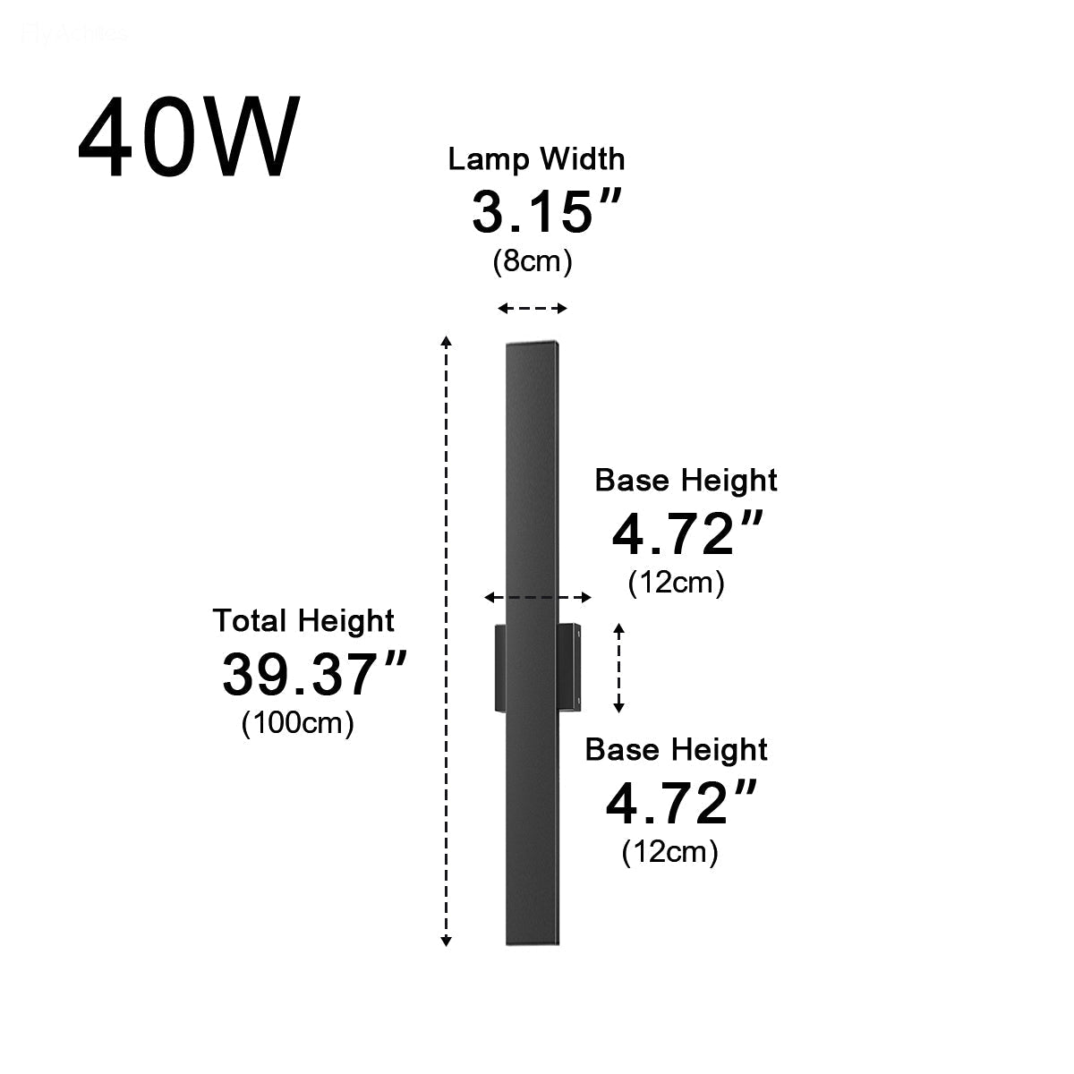 Waterproof Modern Dimmable Linear LED Outdoor Wall Light - Flyachilles