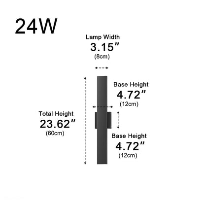 Waterproof Modern Dimmable Linear LED Outdoor Wall Light - Flyachilles