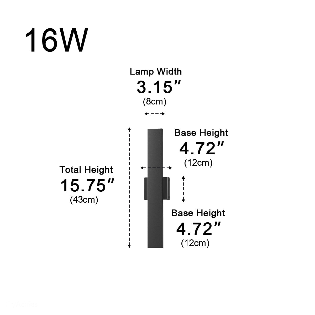 Waterproof Modern Dimmable Linear LED Outdoor Wall Light - Flyachilles