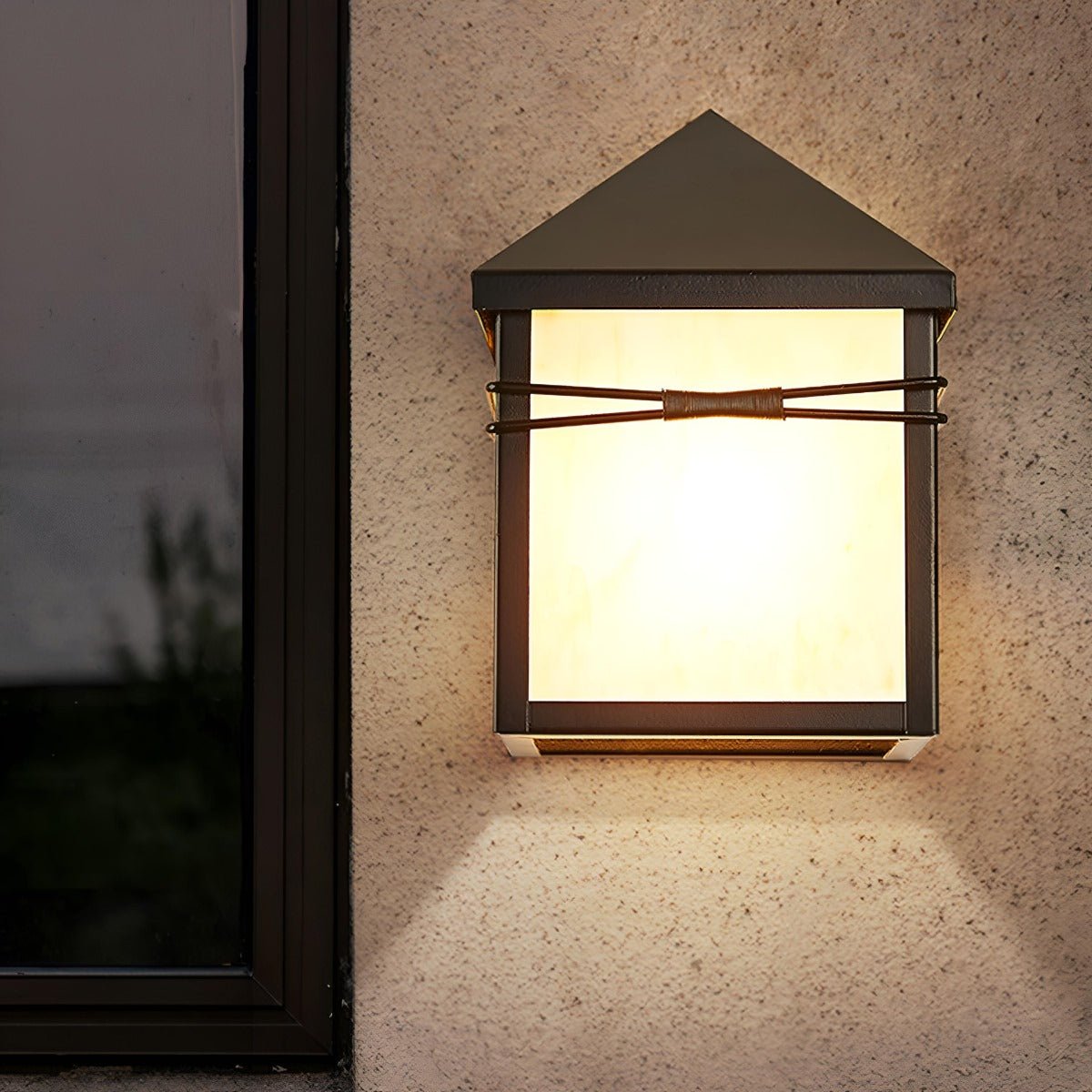 Waterproof Modern Farmhouse House Shape Outdoor LED Porch Wall Lights - Flyachilles