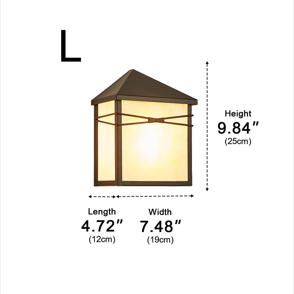 Waterproof Modern Farmhouse House Shape Outdoor LED Porch Wall Lights - Flyachilles