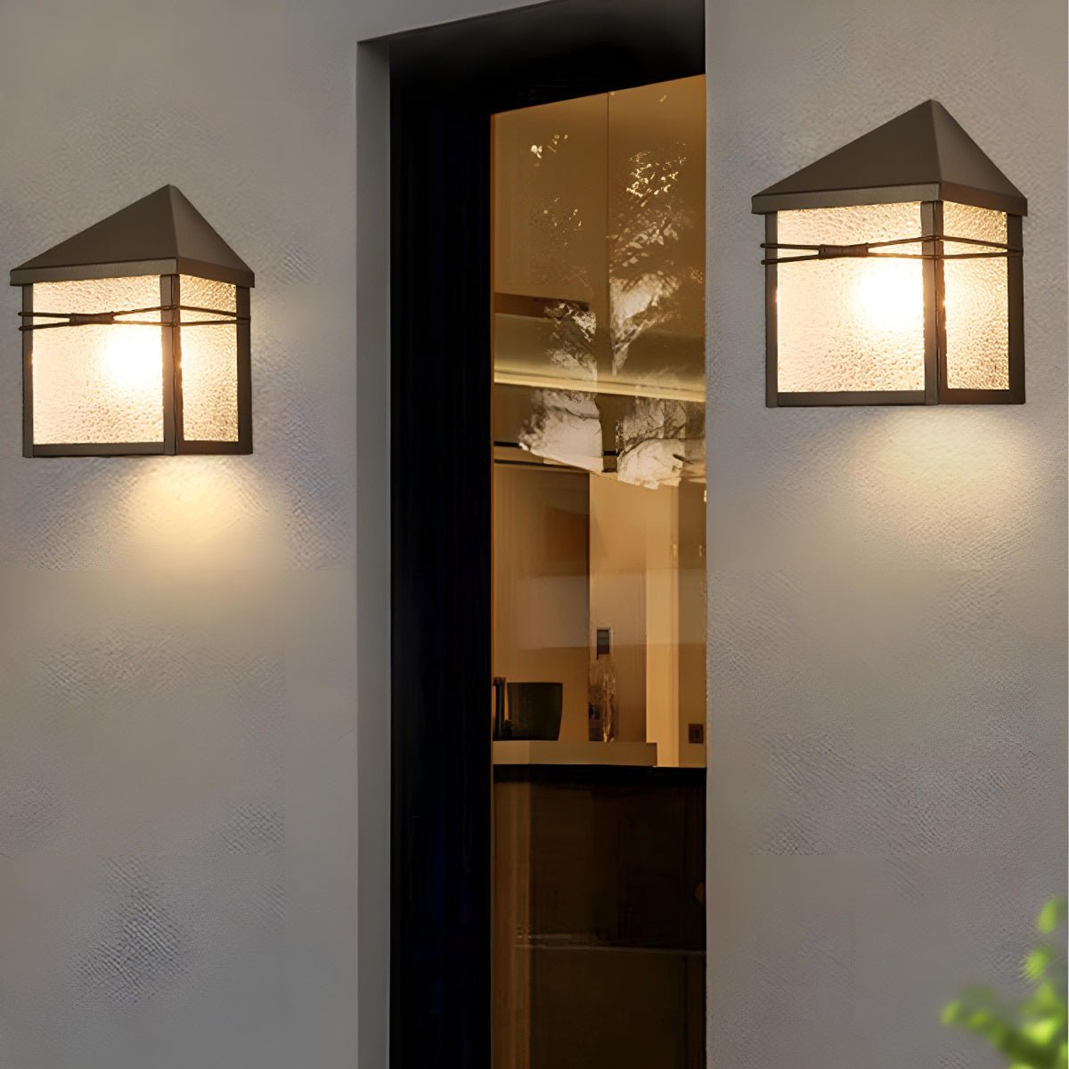 Waterproof Modern Farmhouse House Shape Outdoor LED Porch Wall Lights - Flyachilles