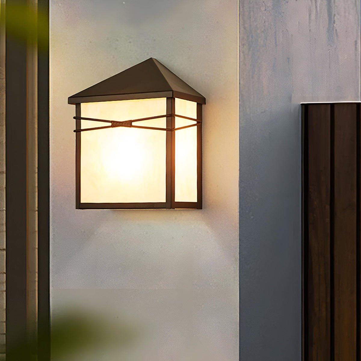 Waterproof Modern Farmhouse House Shape Outdoor LED Porch Wall Lights - Flyachilles