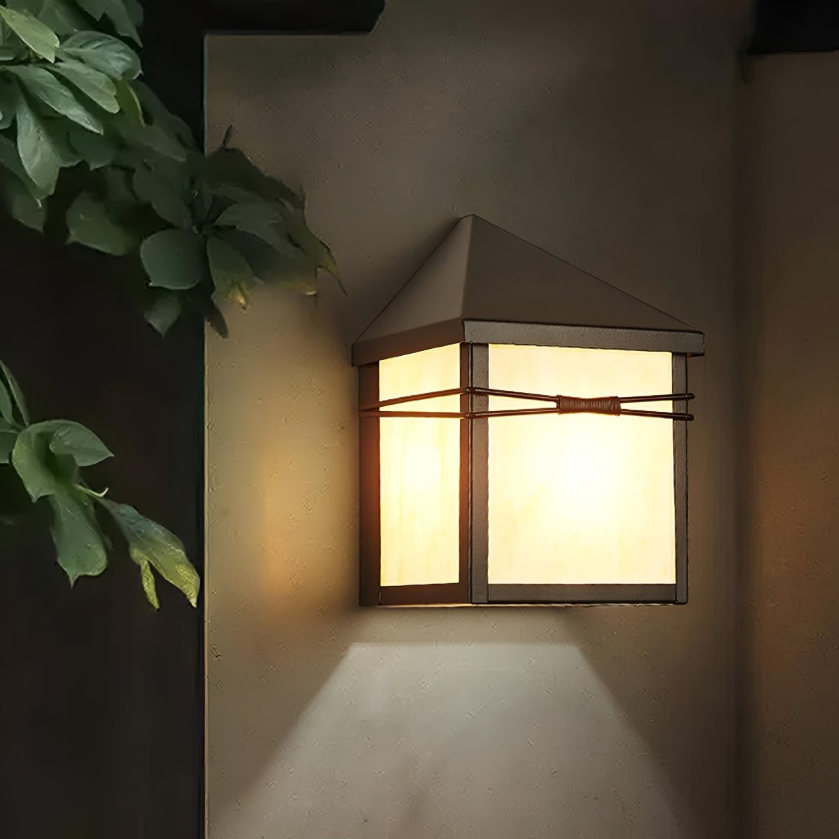 Waterproof Modern Farmhouse House Shape Outdoor LED Porch Wall Lights - Flyachilles