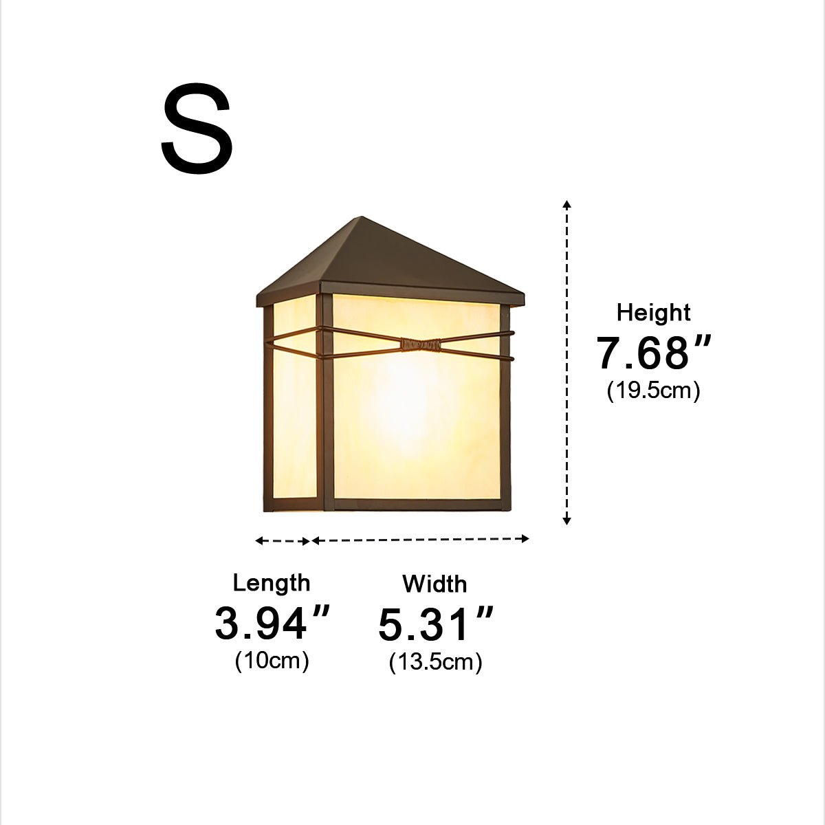 Waterproof Modern Farmhouse House Shape Outdoor LED Porch Wall Lights - Flyachilles