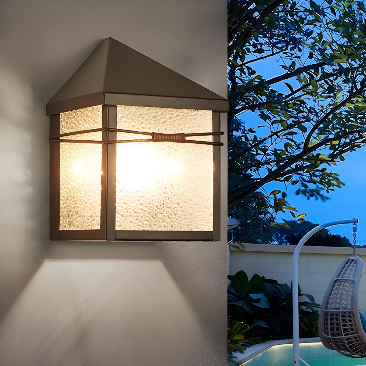Waterproof Modern Farmhouse House Shape Outdoor LED Porch Wall Lights - Flyachilles