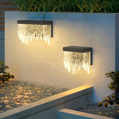 Waterproof Modern Farmhouse Waterfall Outdoor Porch LED Wall Lights - Flyachilles