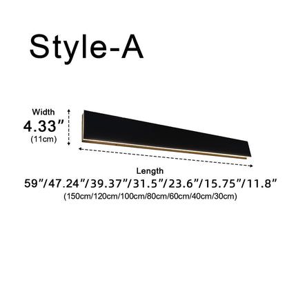 Waterproof Modern LED Long Strip Outdoor Wall Porch Lights - Flyachilles