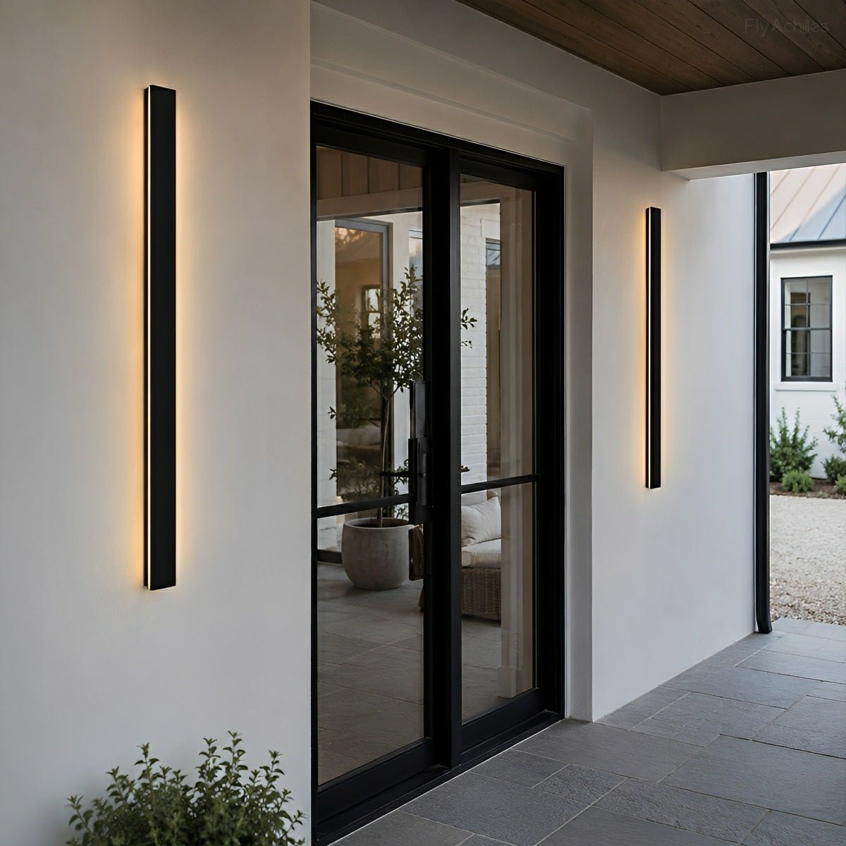 Waterproof Modern LED Long Strip Outdoor Wall Porch Lights - Flyachilles