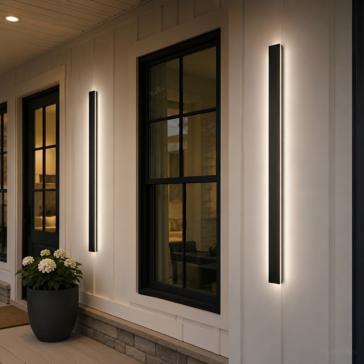 Waterproof Modern LED Long Strip Outdoor Wall Porch Lights - Flyachilles