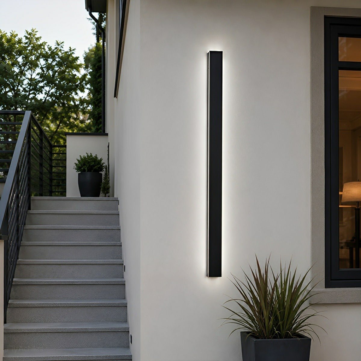 Waterproof Modern LED Long Strip Outdoor Wall Porch Lights - Flyachilles