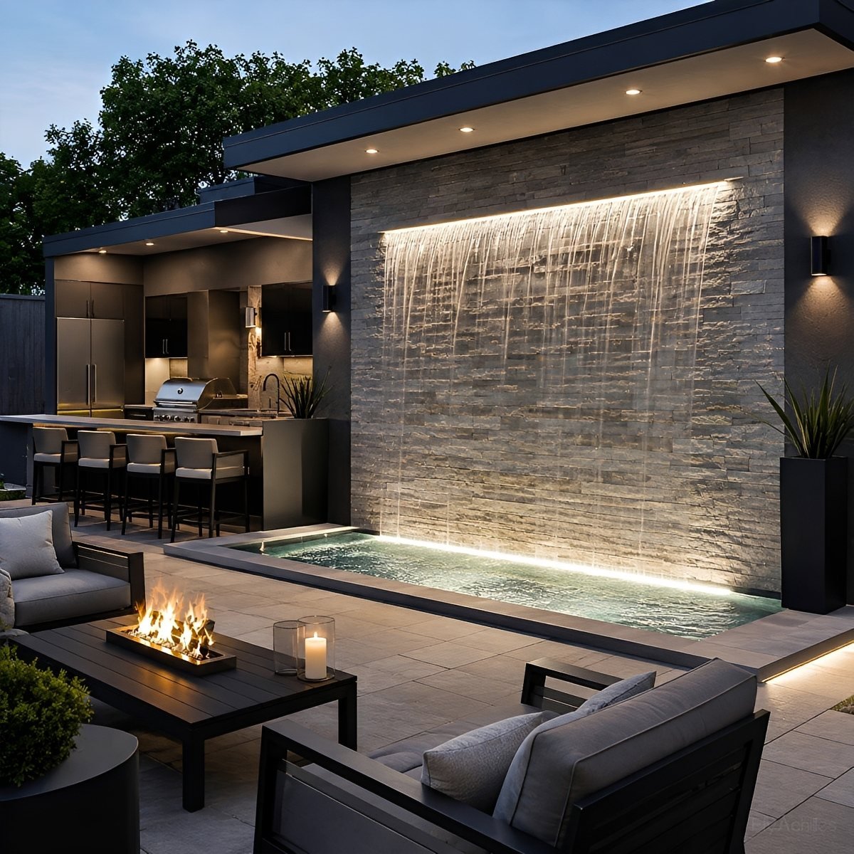Waterproof Modern LED Outdoor Wall Washer Light IP68 Landscape Lighting - Flyachilles