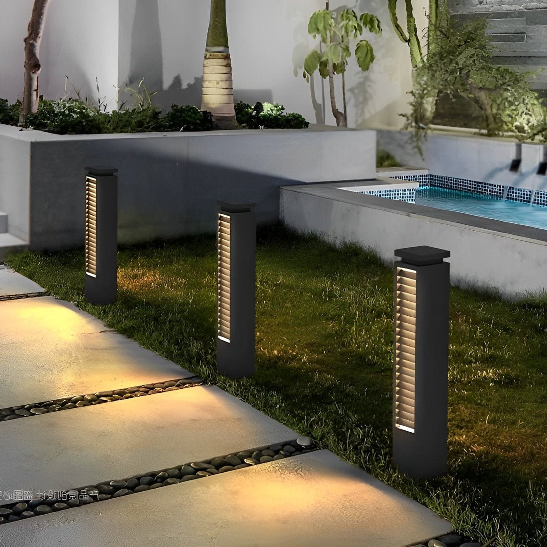 Waterproof Modern LED Path Lights Outdoor Post Lights - Flyachilles