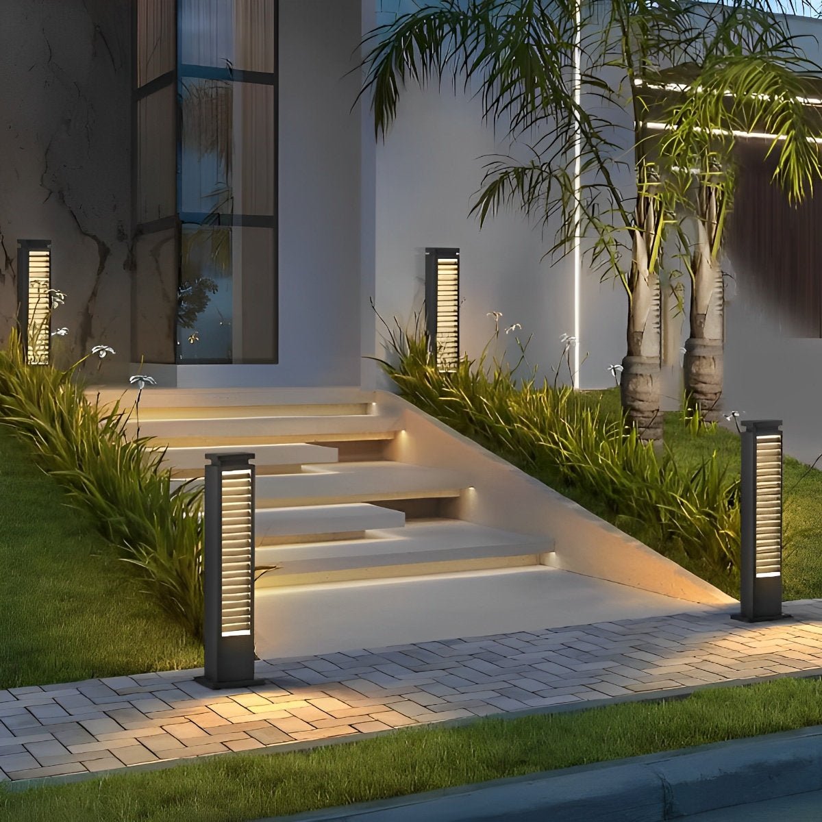 Waterproof Modern LED Path Lights Outdoor Post Lights - Flyachilles