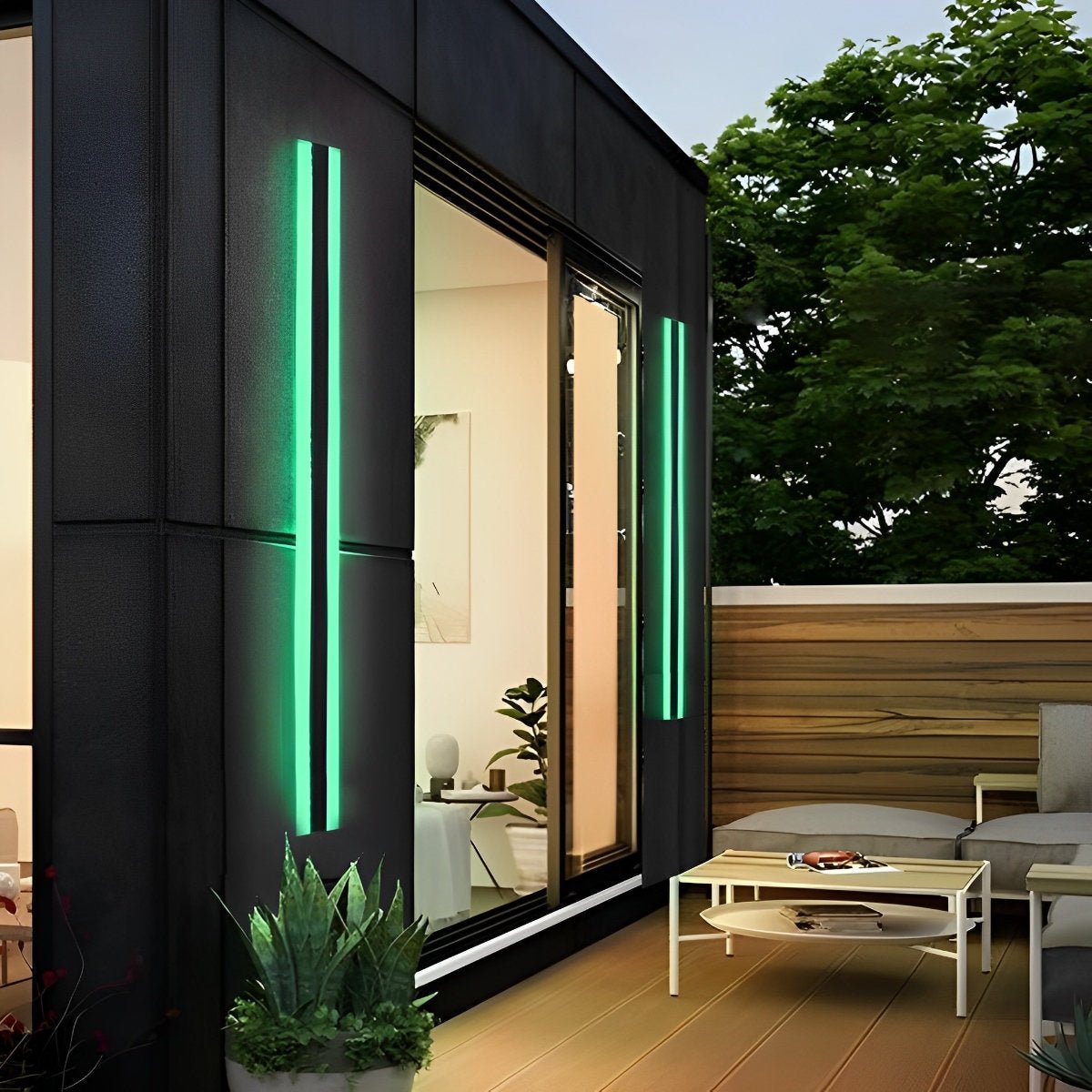 Waterproof Modern LED RGB Long Strip Outdoor Wall Light - Flyachilles