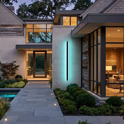 Waterproof Modern LED RGB Long Strip Outdoor Wall Light - Flyachilles