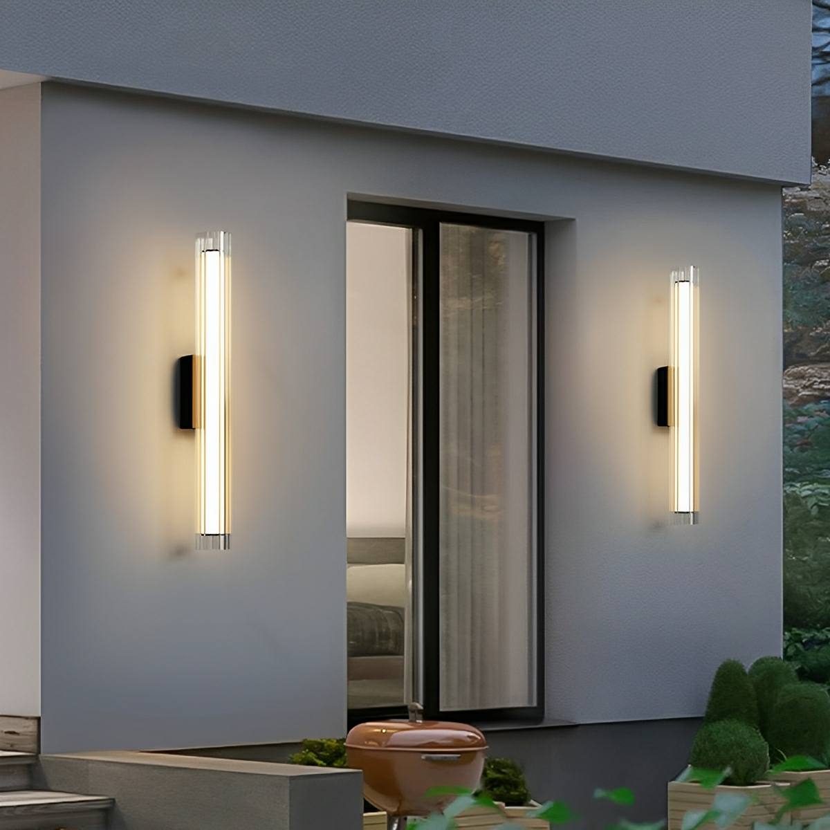 Waterproof Modern Light Tube Shape Outdoor Porch LED Wall Lights - Flyachilles
