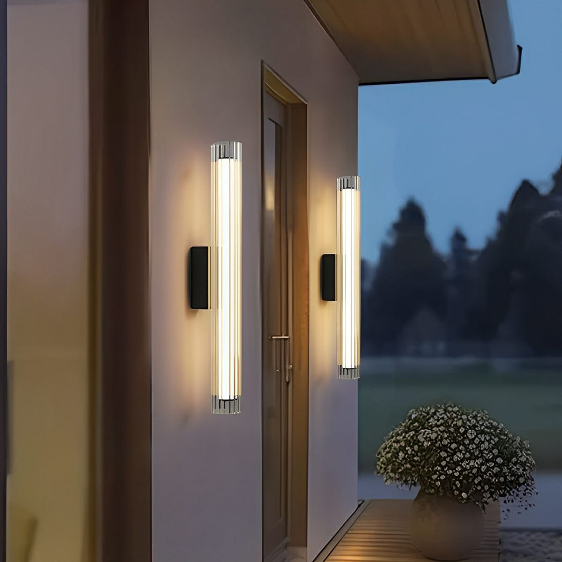 Waterproof Modern Light Tube Shape Outdoor Porch LED Wall Lights - Flyachilles